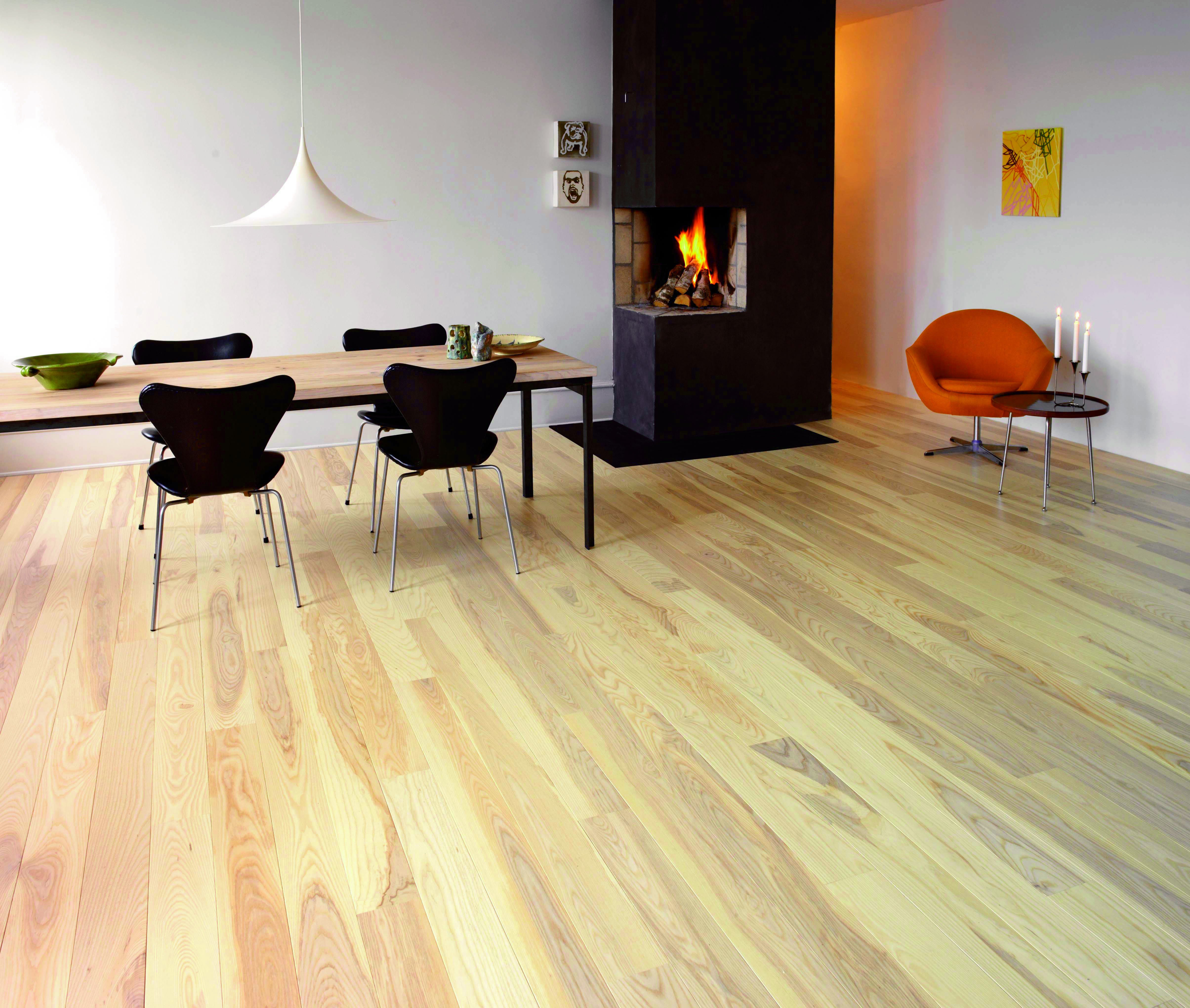 Plank Flooring Nordic Dark Ash 100 Solid Wood